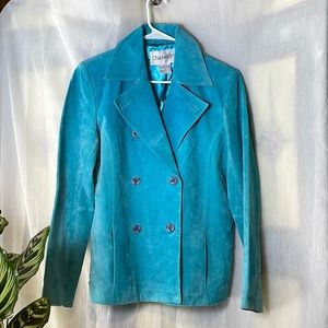 Chadwick’s  100% Leather Suede Jacket Double Button Vintage